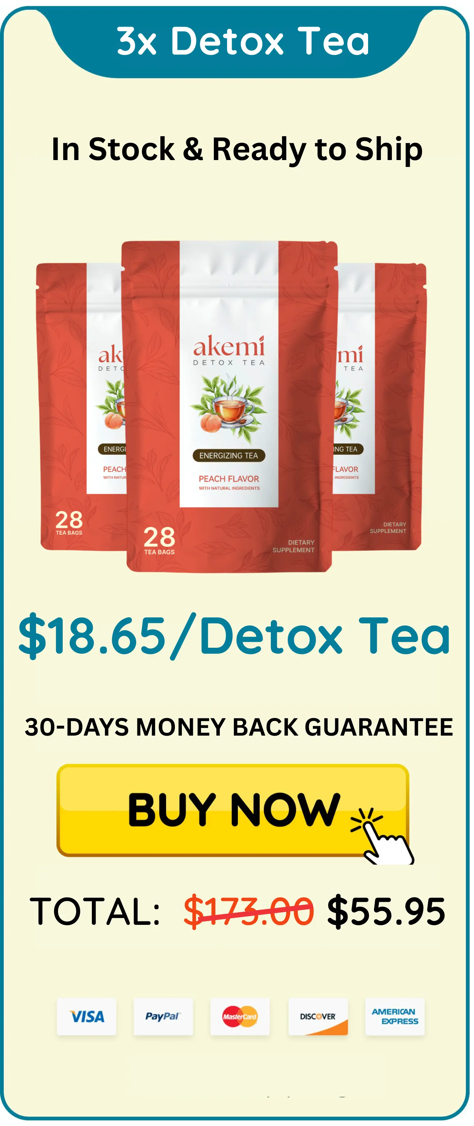 Akemi Detox Tea package 3